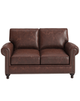 61" Genuine Leather Loveseat - From Where -