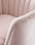Tufted Performance Velvet Accent Armchair in Pink
