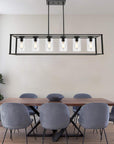 6-Light Industrial Kitchen Chandeliers