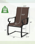 C-Spring Patio Dining Chairs (Set of 4)