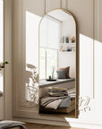 64"x21" Full Length Arched Leaning Mirror - From Where -