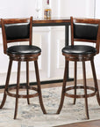 https://www.walmart.com/ip/Costway-Set-of-2-29-Swivel-Bar-Height-Stool-Wood-Dining-Chair-Upholstered-Seat-Panel-Back-Espresso/992350719