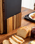 Acacia Wood Cutting Board Set with Stand