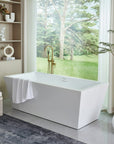 67" Acrylic Freestanding Soaking Bathtub - From Where -
