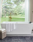 67" Acrylic Freestanding Soaking Bathtub - From Where -