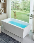 67" Acrylic Freestanding Soaking Bathtub - From Where -