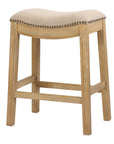 26" Saddle Wood Counter Stool