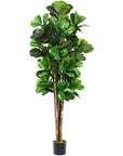 6FT Artificial Fiddle Leaf Fig Tree in Pot - From Where -