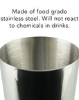 6pcs Cocktail Stainless Steel Shaker Set with Set of 4 Moscow Mule Hammered Cups - From Where -