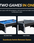 7 Ft Pool Table with Ping Pong Multi Game Combo Tables - From Where -