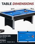 7 Ft Pool Table with Ping Pong Multi Game Combo Tables - From Where -