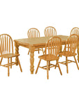 7 - Piece Dining Set with Arrowback Chairs - From Where -
