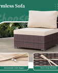 7 - Piece Rattan Sectional Seating - From Where -
