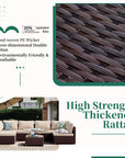 7 - Piece Rattan Sectional Seating - From Where -
