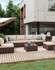 7 - Piece Rattan Sectional Seating - From Where -