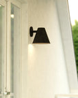 Indoor-Outdoor Wall Sconce Metal Shade