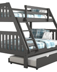 Twin Over Full Bunkbed with Trundle