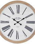 Old Town Wooden Wall Clock
