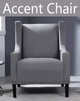 Mid-Century Grey Accent Chair