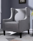 Mid-Century Grey Accent Chair
