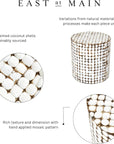 Coconut Shell End Table