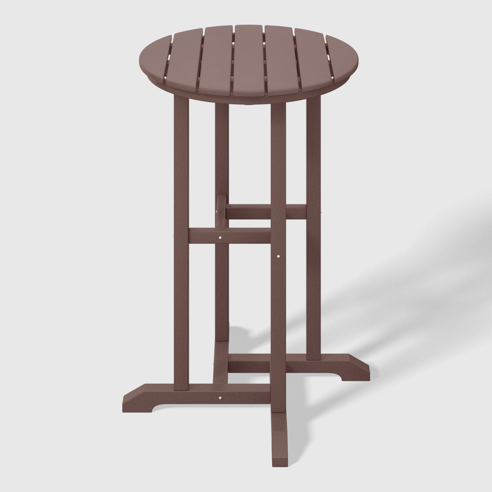 WestinTrends Outdoor Patio Counter Height Bar Stools Bistro Bar Table Set, Dark Brown