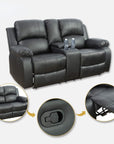 Leather Recliner Loveseat