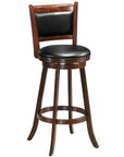 https://www.walmart.com/ip/Costway-Set-of-2-29-Swivel-Bar-Height-Stool-Wood-Dining-Chair-Upholstered-Seat-Panel-Back-Espresso/992350719
