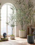 7'H Faux Black Olive Tree - From Where -