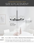 8 - Light Farmhouse Chandelier for Kitchen - From Where -