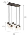 8 - Light Farmhouse Chandelier for Kitchen - From Where -