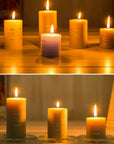 8 Pack Scented Dripless Pillar Candles - From Where -