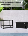 80 Qt Outdoor Rolling Cooler Cart - From Where -