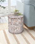 Coconut Shell End Table