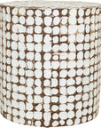 Coconut Shell End Table