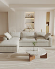 Cloud Modular Sectional Sofa with Storage Ottoman