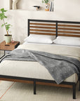 Kai Bamboo and Metal Platform Bed Frame