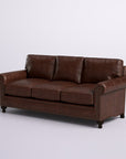 84" Genuine Leather Sofa - From Where -