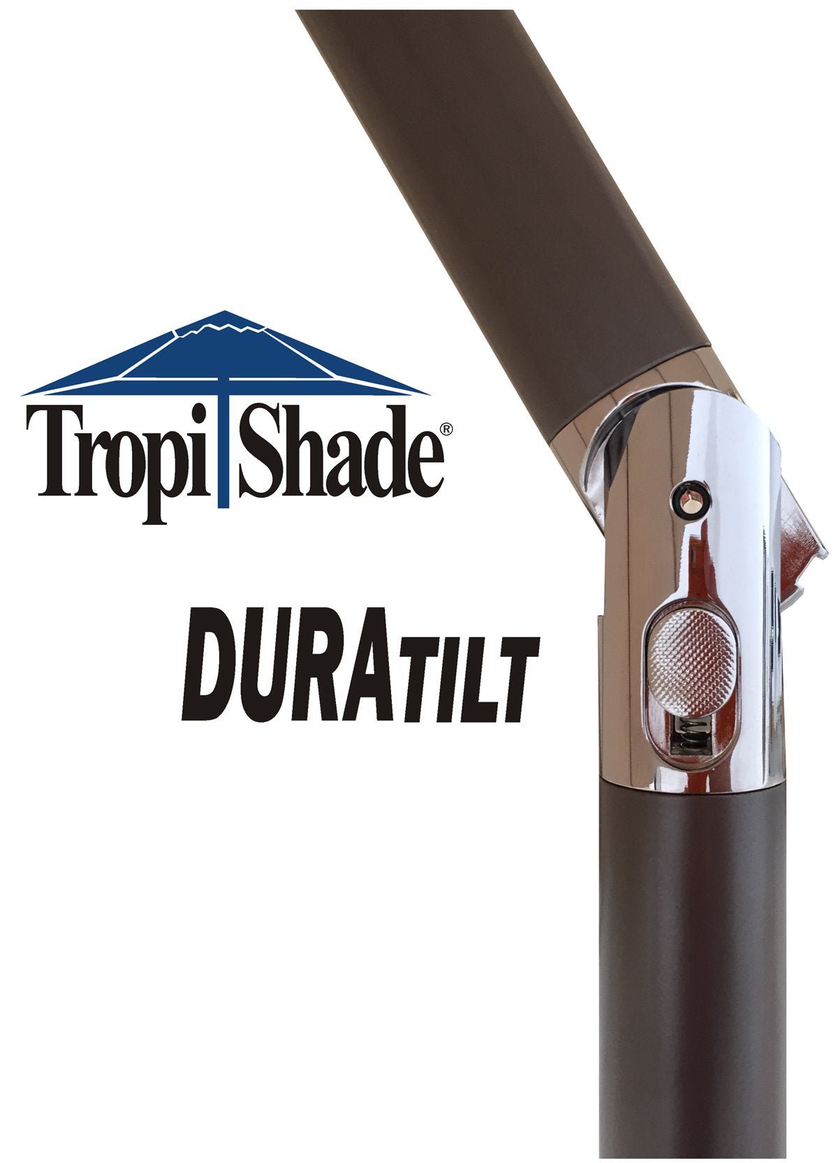 9 Ft Bronze Aluminum Patio Umbrella - From Where -