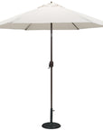 9 Ft Bronze Aluminum Patio Umbrella - From Where -