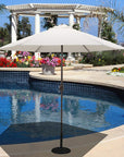 9 Ft Bronze Aluminum Patio Umbrella - From Where -