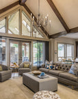 9 - Light Rustic Distressed Wood Chandeliers - From Where -