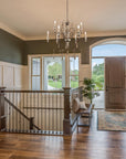 9 - Light Rustic Distressed Wood Chandeliers - From Where -