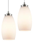 9" Modern Oval Mini Pendant Light - From Where -