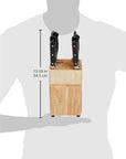 9 Pieces Wood Knife Block Set - From Where -