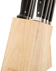 9 Pieces Wood Knife Block Set - From Where -