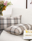 Plaid Throw Pillowcase (Set of 2)