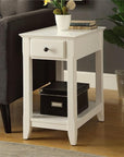 Bowery Hill End Table in White
