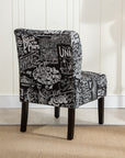 Fabric Armless Contemporary Accent Chair