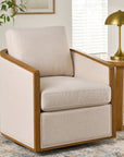 Better Homes & Gardens Windsor Swivel Accent Chair, Cream
